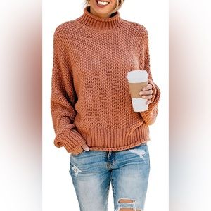 Burnt orange chunky sweater